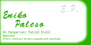 eniko palcso business card